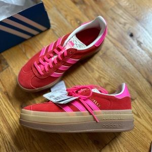 Adidas Gazelle Bold Pink/Red Size US 7.5